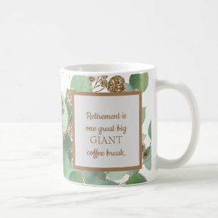Caneca De Café Eucalipto Elegante E Mug De Café De Reforma Doura