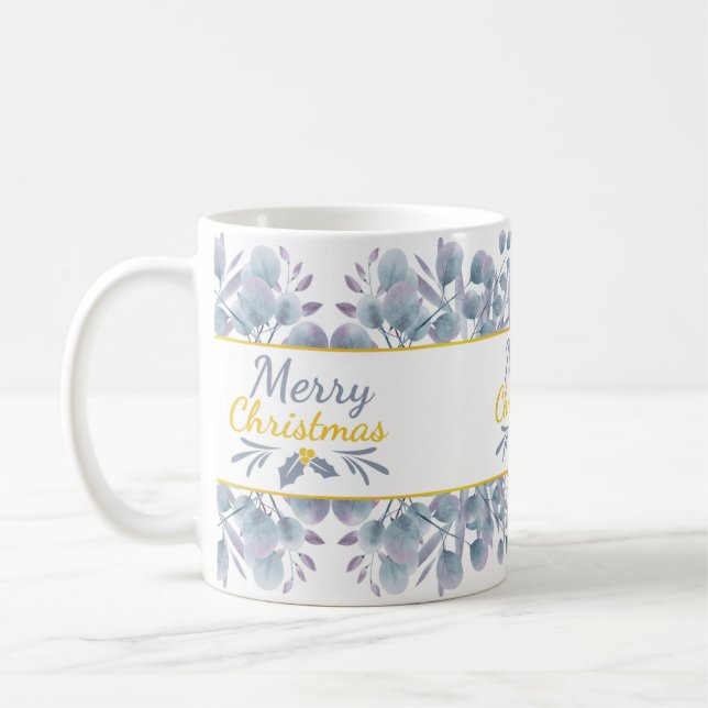 Caneca De Café Eucalipto Festivo (Esquerda)