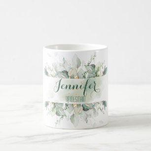 Caneca De Café Eucalyptus Greenerase Deixa A Bridesmaid Mug Perso