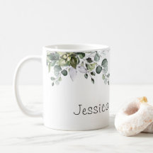 Eucalyptus mug graciosa e encantadora feminina