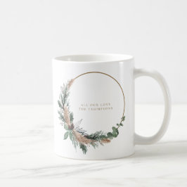 Caneca De Café Eucalyptus Pampas Grass Wreath