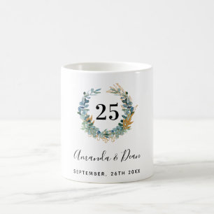 Caneca De Café eucalyptus wreath do 25