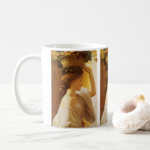 Caneca De Café Eucharis - Menina com uma Cesta de Frutas por Leig