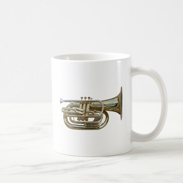Caneca De Café Euphonium de latão de ouro (Direita)