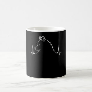 Caneca De Café Eurasier Dog Heartbeat