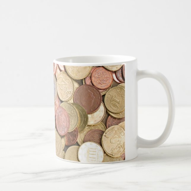 Caneca De Café Euro Cents (Direita)