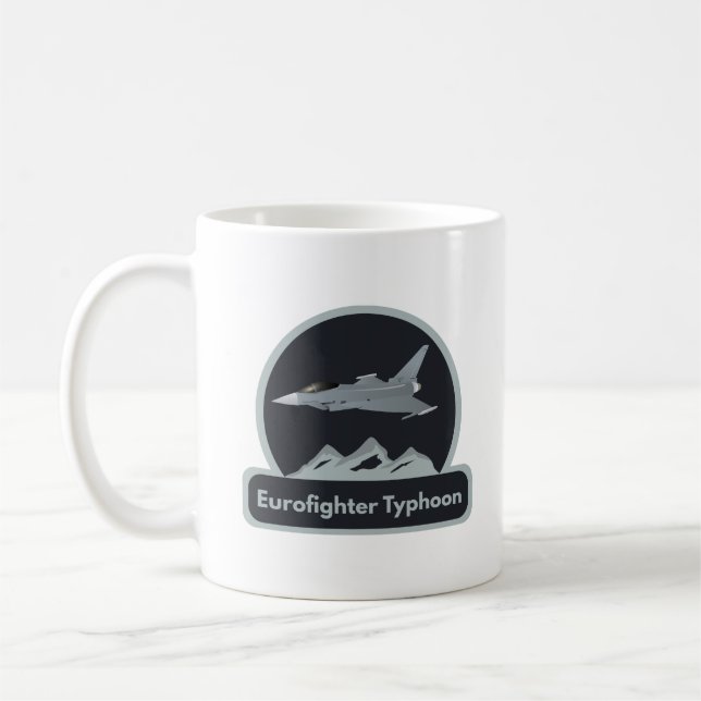 Caneca De Café Eurofighter Typhoon Jet Fighter (Esquerda)