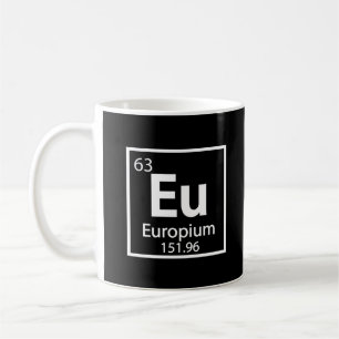Caneca De Café Europium - Europa Ciência, design de Mesa Periód