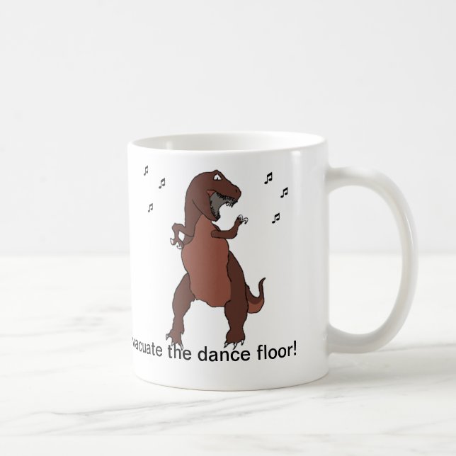 Caneca De Café Evacuem a pista de dança! (Direita)