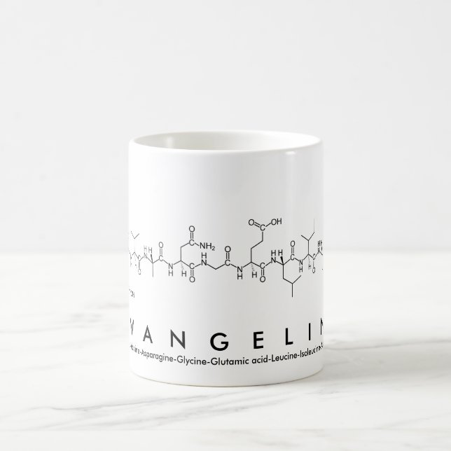 Caneca De Café Evangeline peptide name mug (Centro)