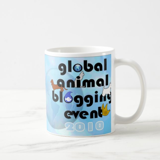 Caneca De Café Evento Blogging animal global 2010 (Direita)