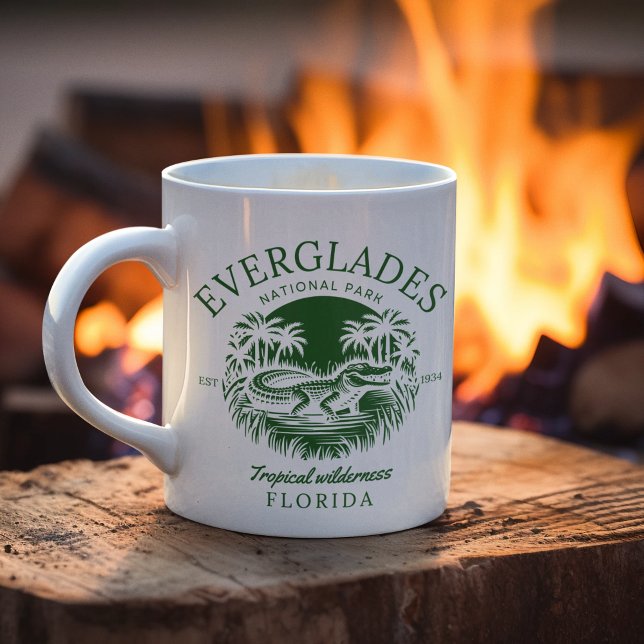 Caneca De Café Everglades Wildlife Preserve, Florida (Criador carregado)