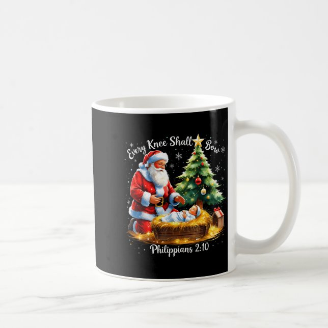 Caneca De Café Every Knee Shall Bow Philipans 2_10 Christmas  (Direita)