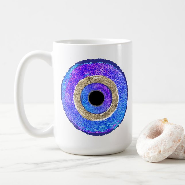 Caneca De Café Evil Eye (Com Donut)