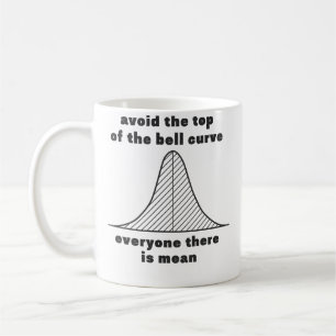 Caneca De Café Evite o Topo da Curva do Sino Todos Lá São