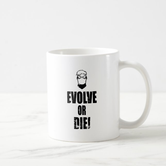 Caneca De Café Evolua ou morra! (Direita)