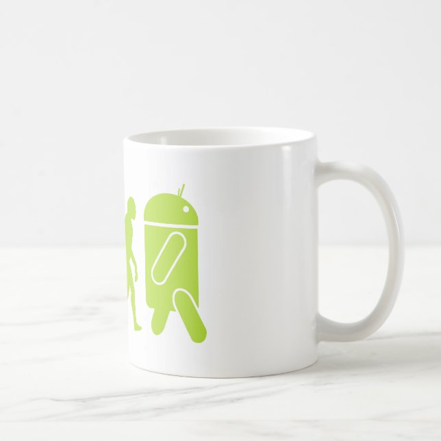 Caneca De Café Evolução Androide (Direita)