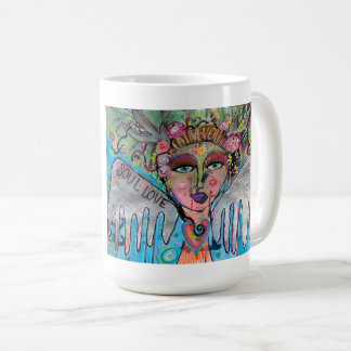 Caneca De Café Evolução Criativa Anjo Soulart Arte Original 