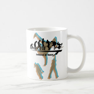Caneca De Café Evolução da dança, evolução da dança