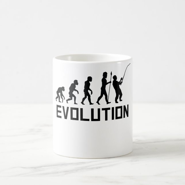 Caneca De Café Evolução da pesca (Centro)