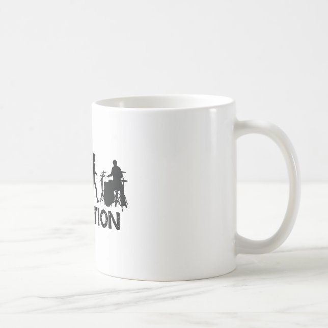 Caneca De Café Evolução de um baterista (Direita)