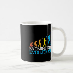 Caneca De Café Evolução do Badminton Macaco Jogador de Badminton 