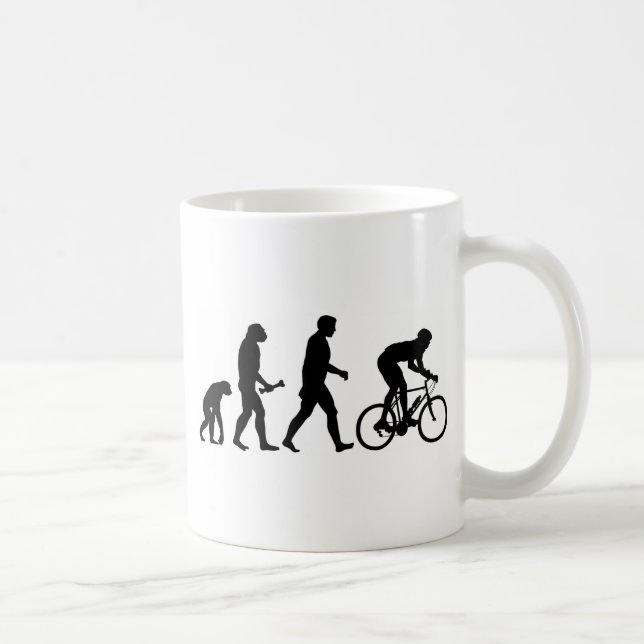 Caneca De Café Evolução do ciclismo (Direita)