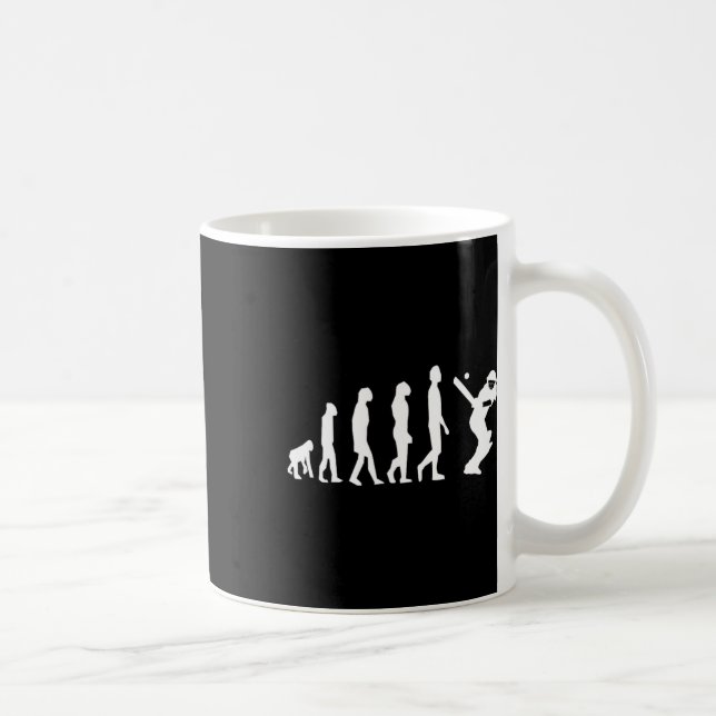 Caneca De Café Evolução do Críquete (Direita)