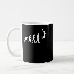 Caneca De Café Evolução do Macaco-Macaco até à Jogada de Basquete