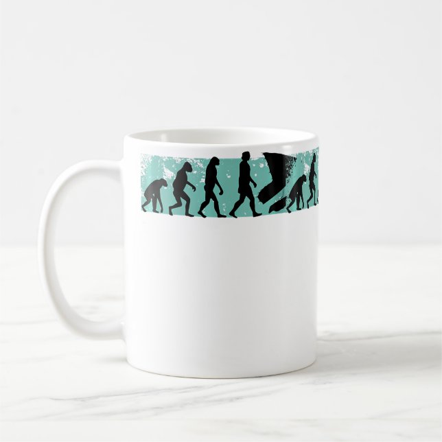 Caneca De Café Evolução do Vôo Livre Asa Delta (Esquerda)