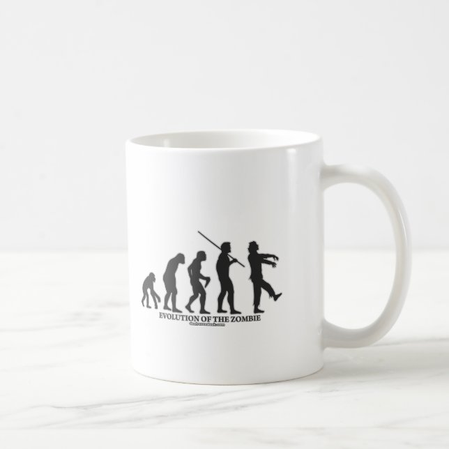 Caneca De Café Evolução do zombi (Direita)