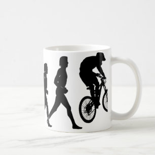 Caneca De Café Evolução em declive
