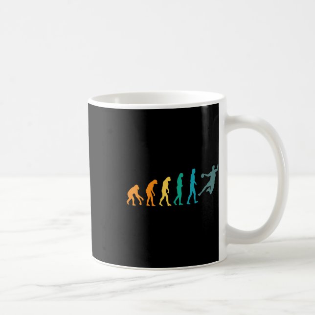 Caneca De Café Evolução Esportiva Divertida Handebol  (Direita)