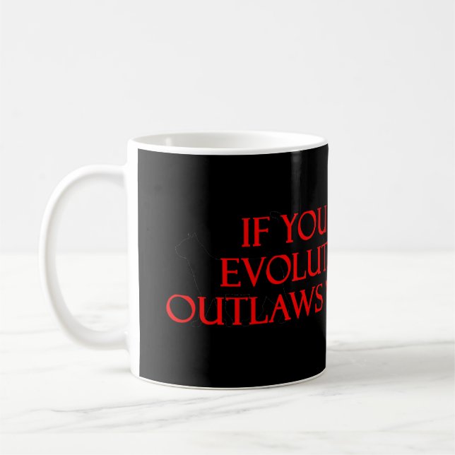 Caneca De Café Evolução fora da lei (Esquerda)