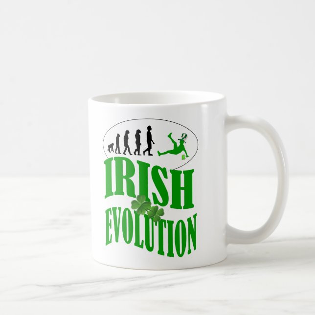 Caneca De Café Evolução irlandesa (Direita)