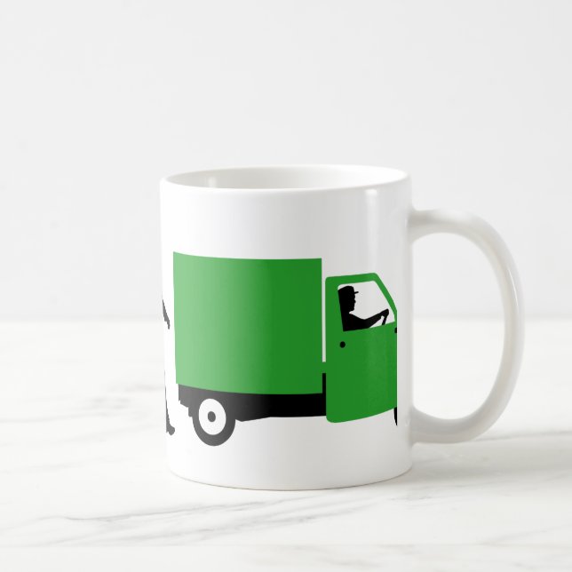 Caneca De Café Evolução of ele Piaggio Ape mini transporter (Direita)