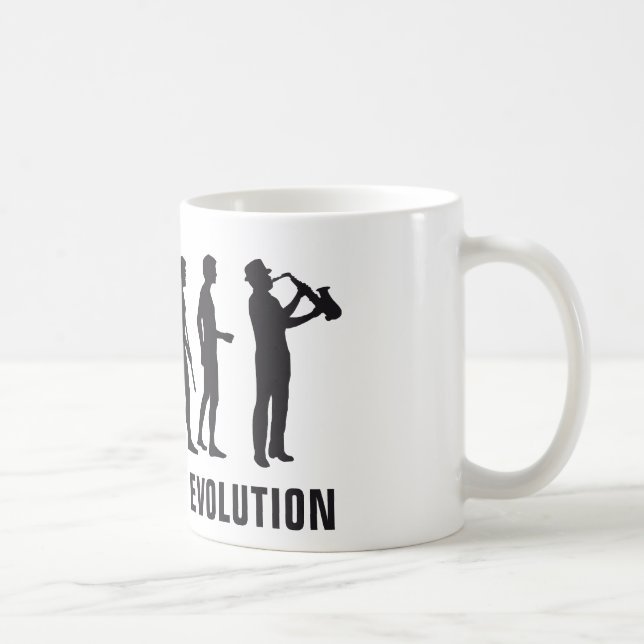 Caneca De Café Evolução saxophon (Direita)