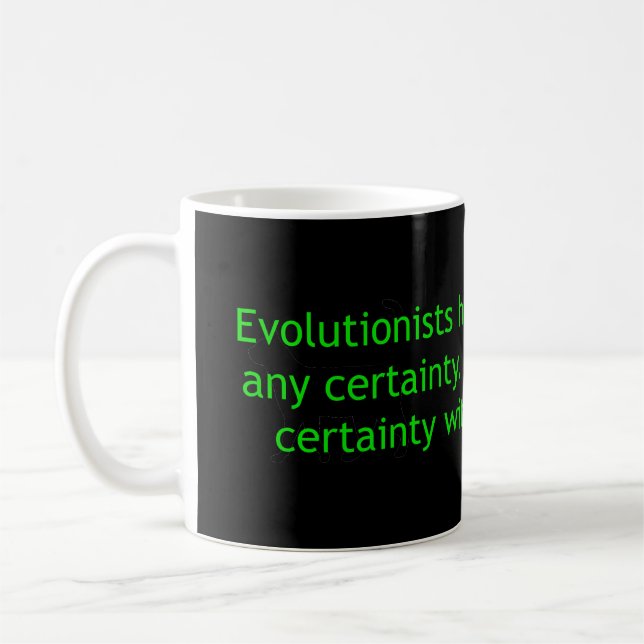 Caneca De Café Evolucionistas Têm Provas (Esquerda)