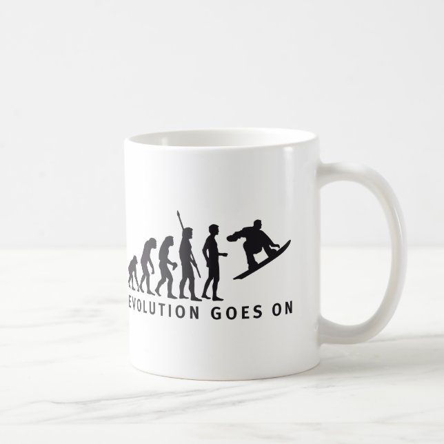 Caneca De Café evolution snowboard (Direita)