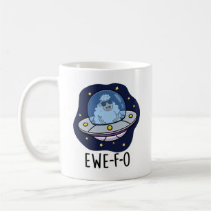 Caneca De Café Ewe-F-O Funny UFO Pun