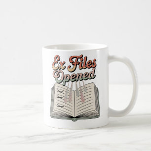 Caneca De Café Ex Arquivos Aberto Humor de Recibos Emocionais