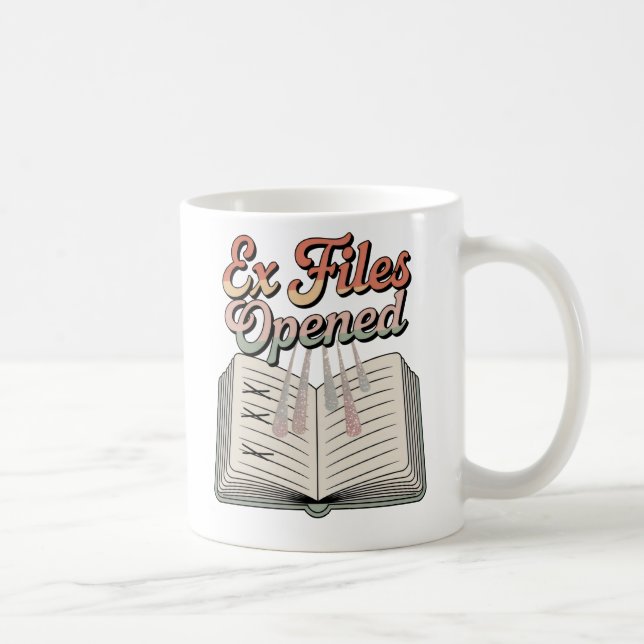 Caneca De Café Ex Files Opened | Emotional Receipts Humor    (Direita)