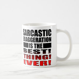 Caneca De Café Exagero Sarcástico Engraçado Tumg Sayotes