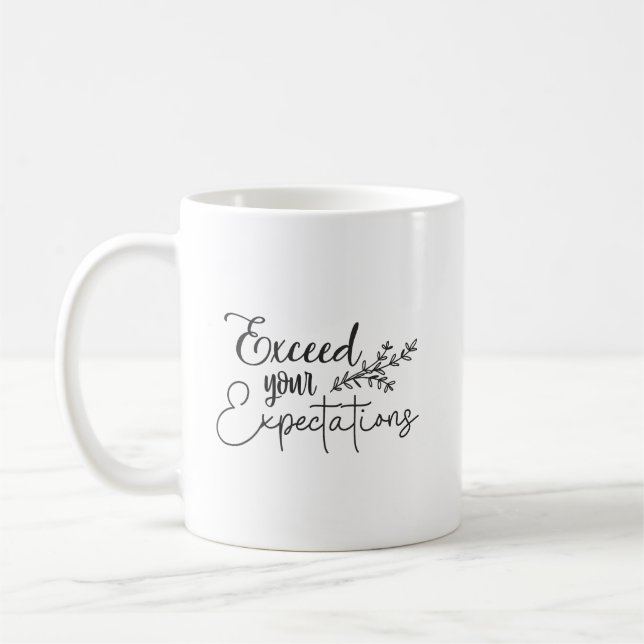 Caneca De Café Exceda Suas Expectativas - Hustle, Gym, Sucesso (Esquerda)