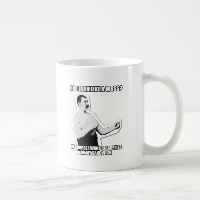 Caneca De Café Excedente o homem viril golpeia outra vez! (Direita)