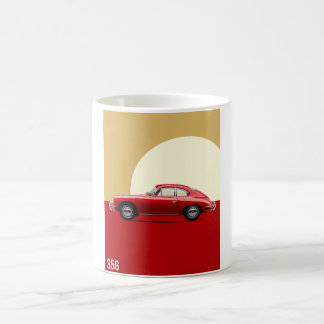 Caneca De Café EXCELÊNCIA DE VINTAGEM - 356 CARRO POSTER vermelho