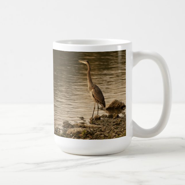 Caneca De Café Excelente Blue Heron (Direita)