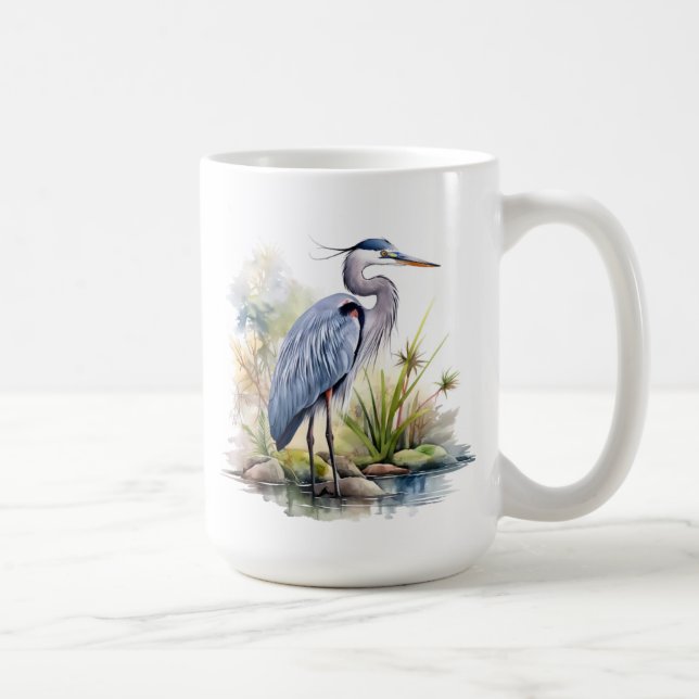 Caneca De Café Excelente Blue Heron Mug (Direita)
