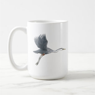 Caneca De Café Excelente Blue Heron Tirando Mug