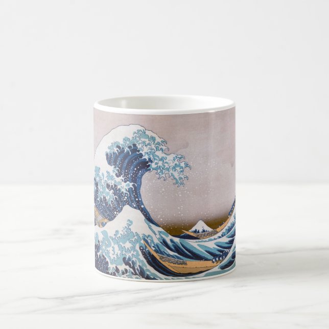 Caneca De Café Excelente de Tsunami Wave fora de Kanagawa Japão p (Centro)